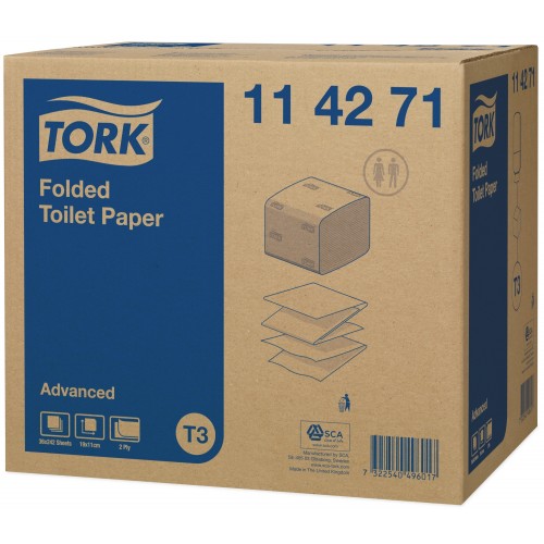 Tork Folded papier toaletowy w składce; EAN13: 7322540496017