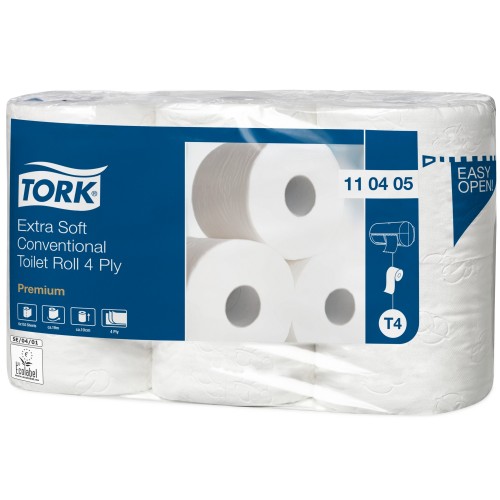 Tork ekstra miękki papier toaletowy w rolce konwencjonalnej; EAN13: 7322540365900