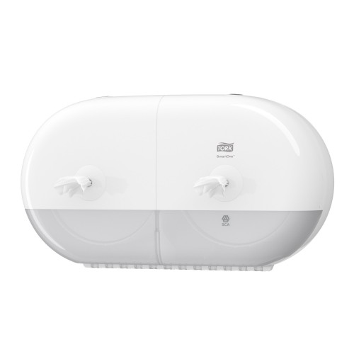 Tork SmartOne® Mini podwójny dozownik do papieru toaletowego w roli