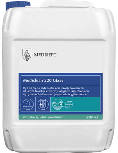 Preparat do mycia szyb i luster świeża bryza MEDISEPT 220 Glass 5L